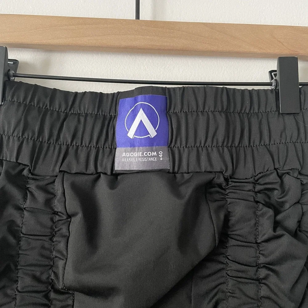 Agogie Wearable Resistance +40 Ruched Pants Black Size M Activewear Training